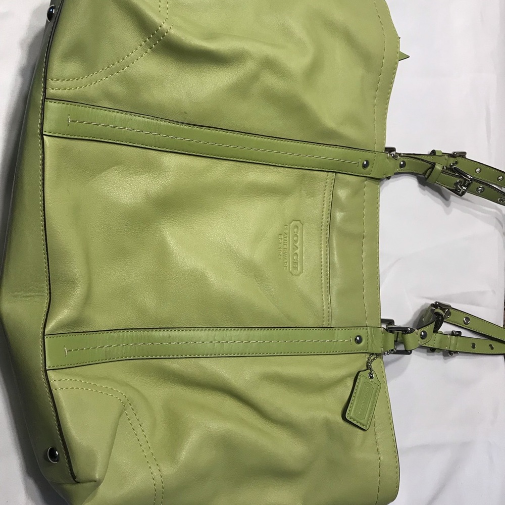 Coach leather tote bag